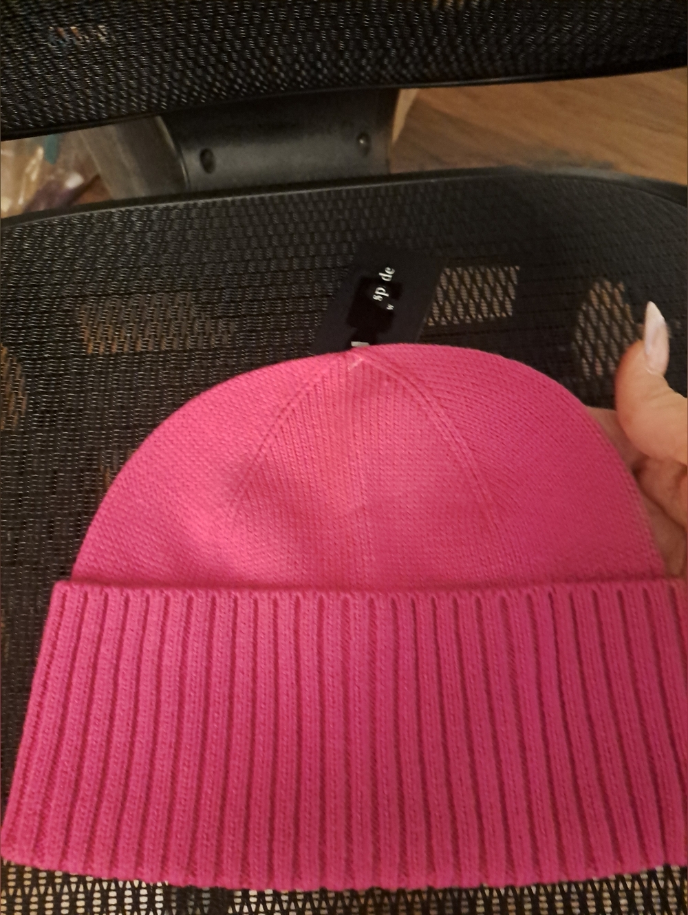 NWT Kate Spade Pink Bow Knit Beanie - Picture 4 of 5